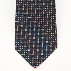 Yves Saint Laurent vintage, silk tie with geometric pattern